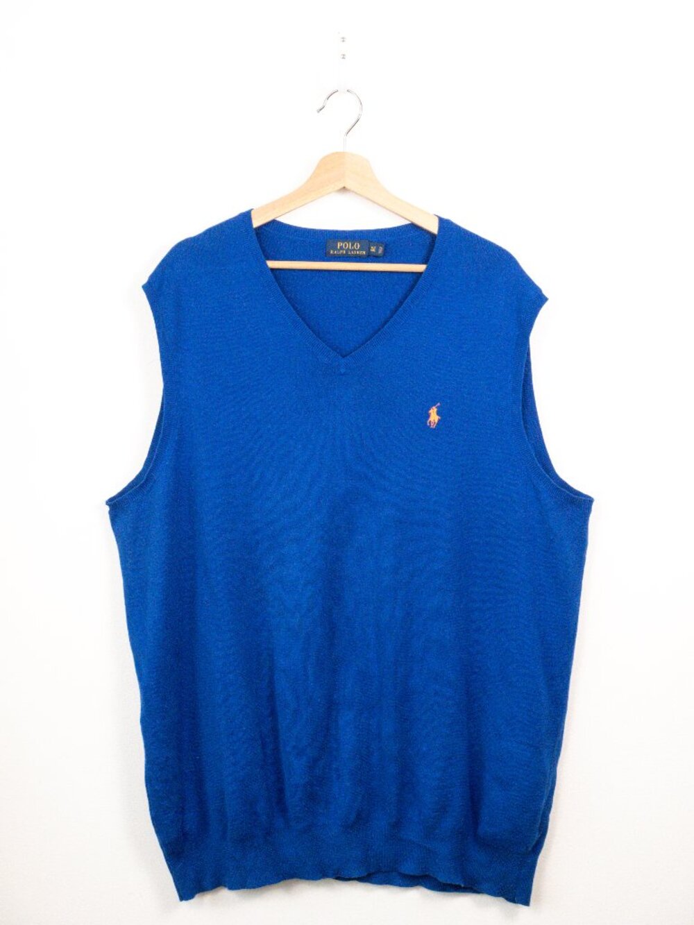 Polo Ralph Lauren Mens Blue V Neck Sweater Vest